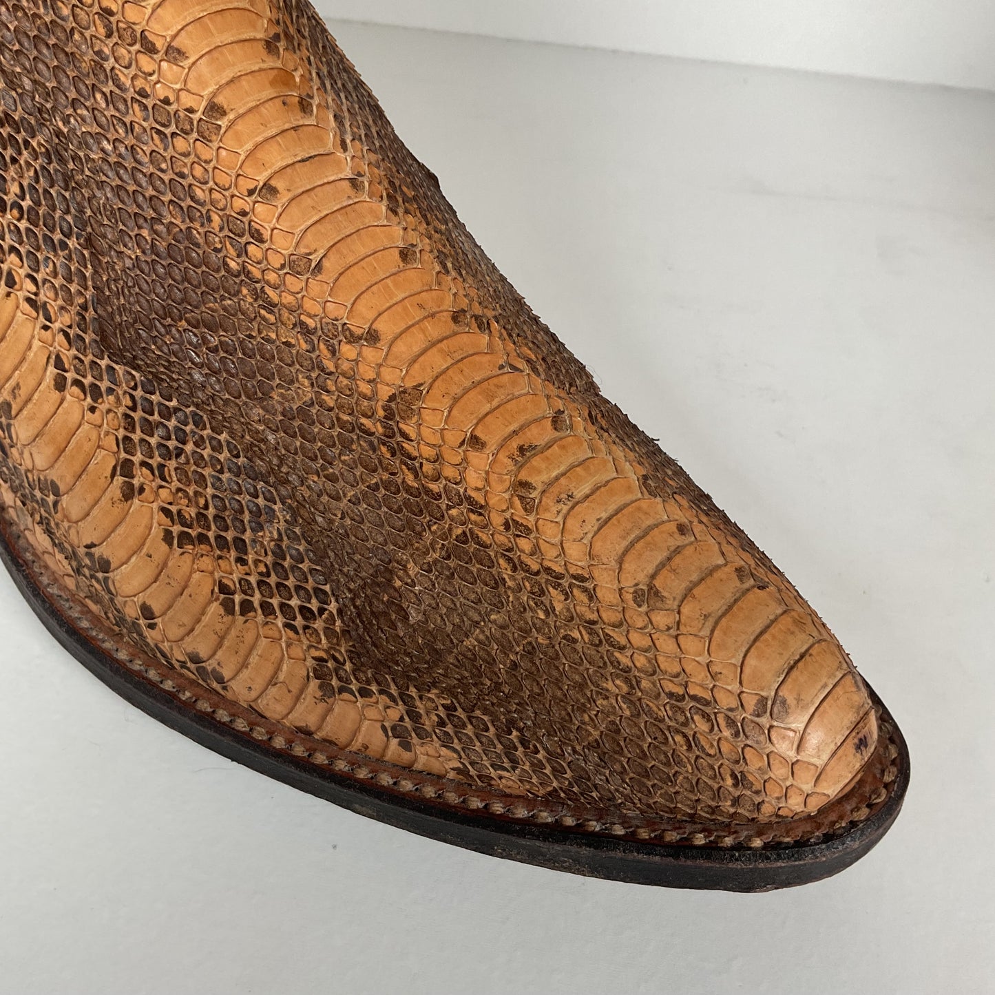 Vintage Dan Post Water Snake Cowboy Boots | Snakeskin | USA Made | Men’s 9.5 D
