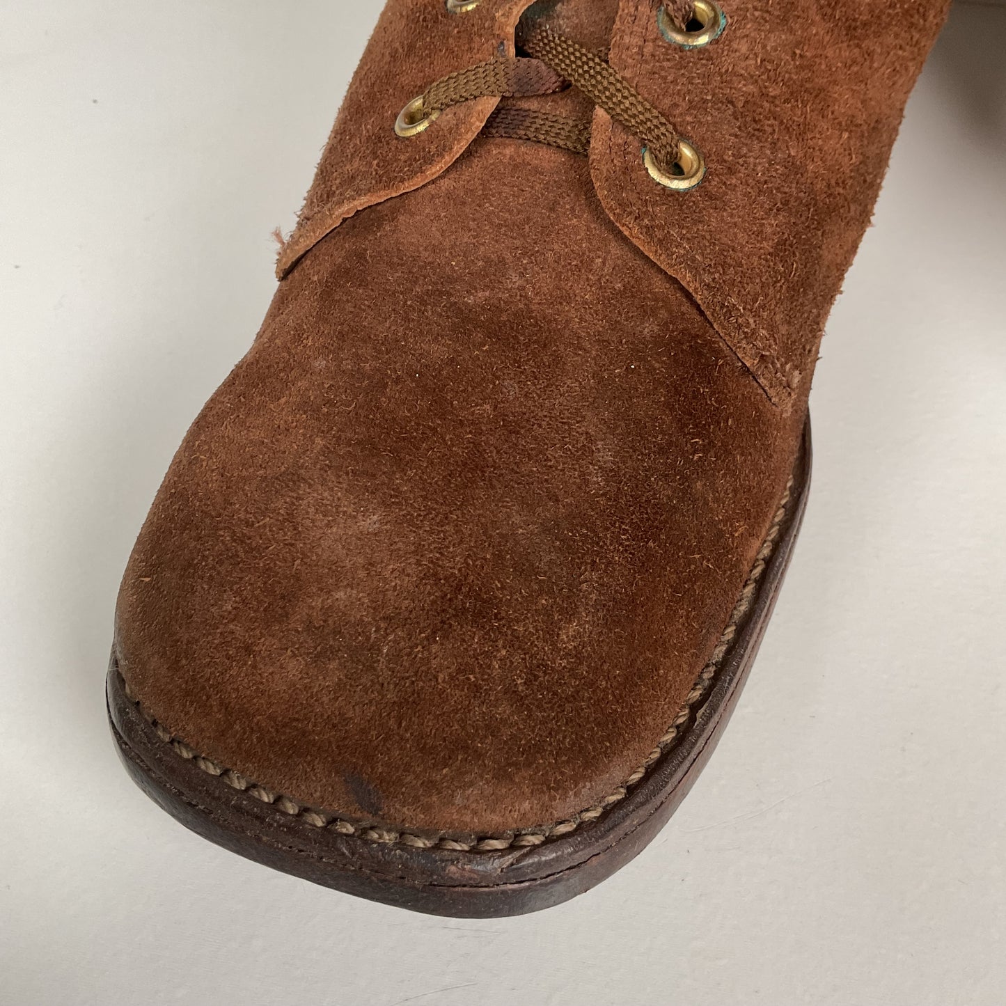 Vintage Tall Suede Lace Up Boots | USA Made | 1960s | Men’s 12 D