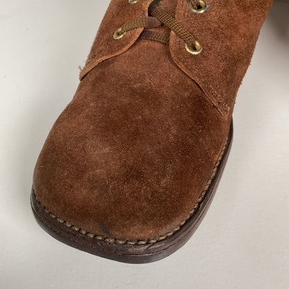 Vintage Tall Suede Lace Up Boots | USA Made | 1960s | Men’s 12 D