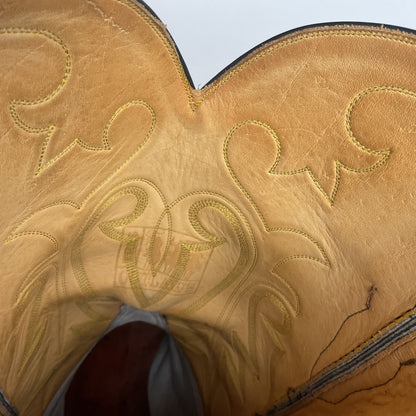 Tres Outlaws Custom Cowboy Boots | Tooled Wingtip Triad | Men’s 16 E