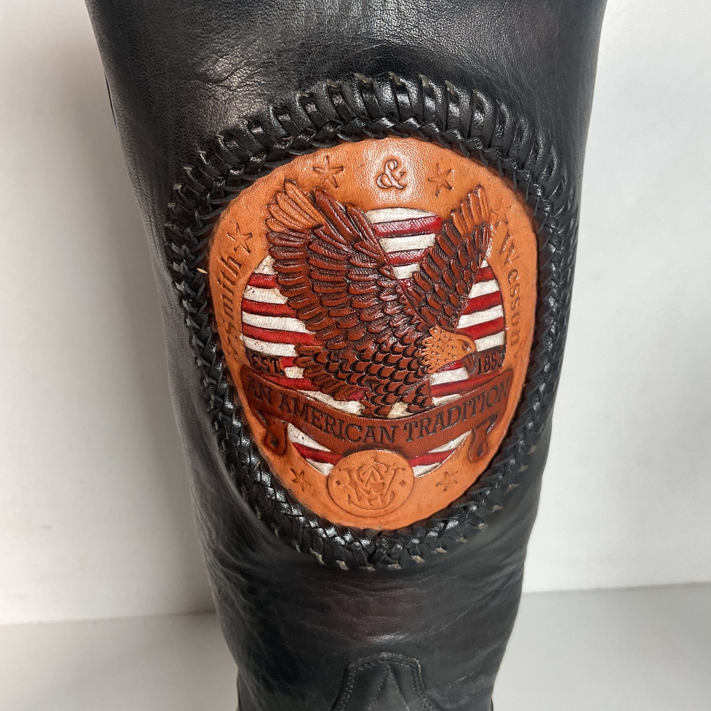 Smith And Wesson Square Toe Western Boots 9.5 EE Campus Cavalry