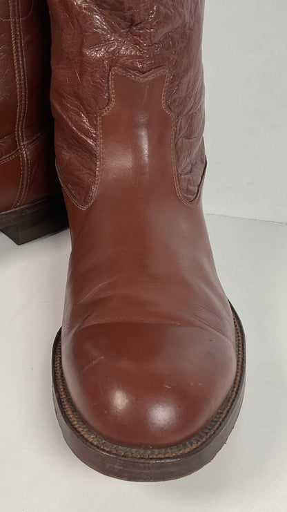 Vintage Jarman Cloth Pull Military Style Boots 11 Narrow 1940s