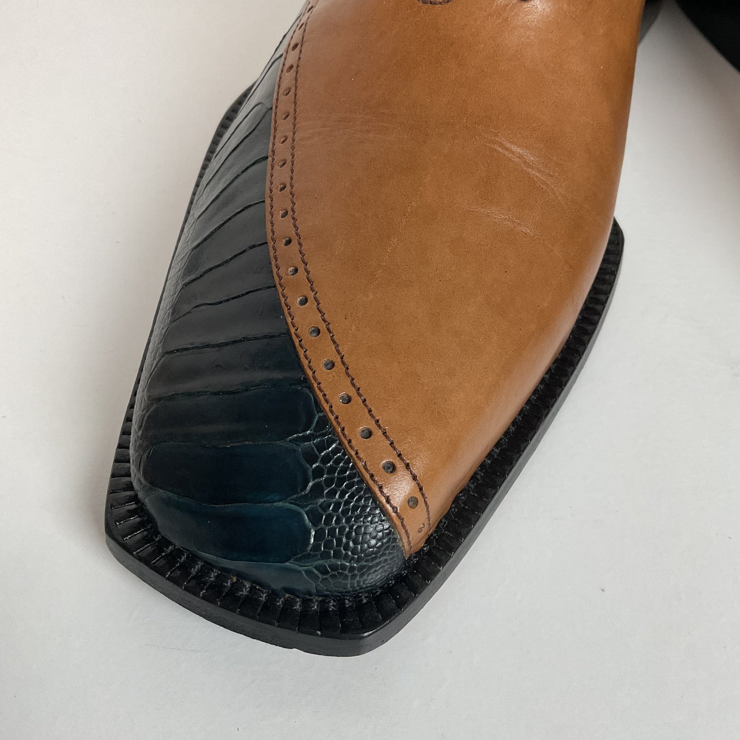 Belvedere Ostrich Leg Oxford Shoes | Split Toe | Exotic | Men’s 10 M