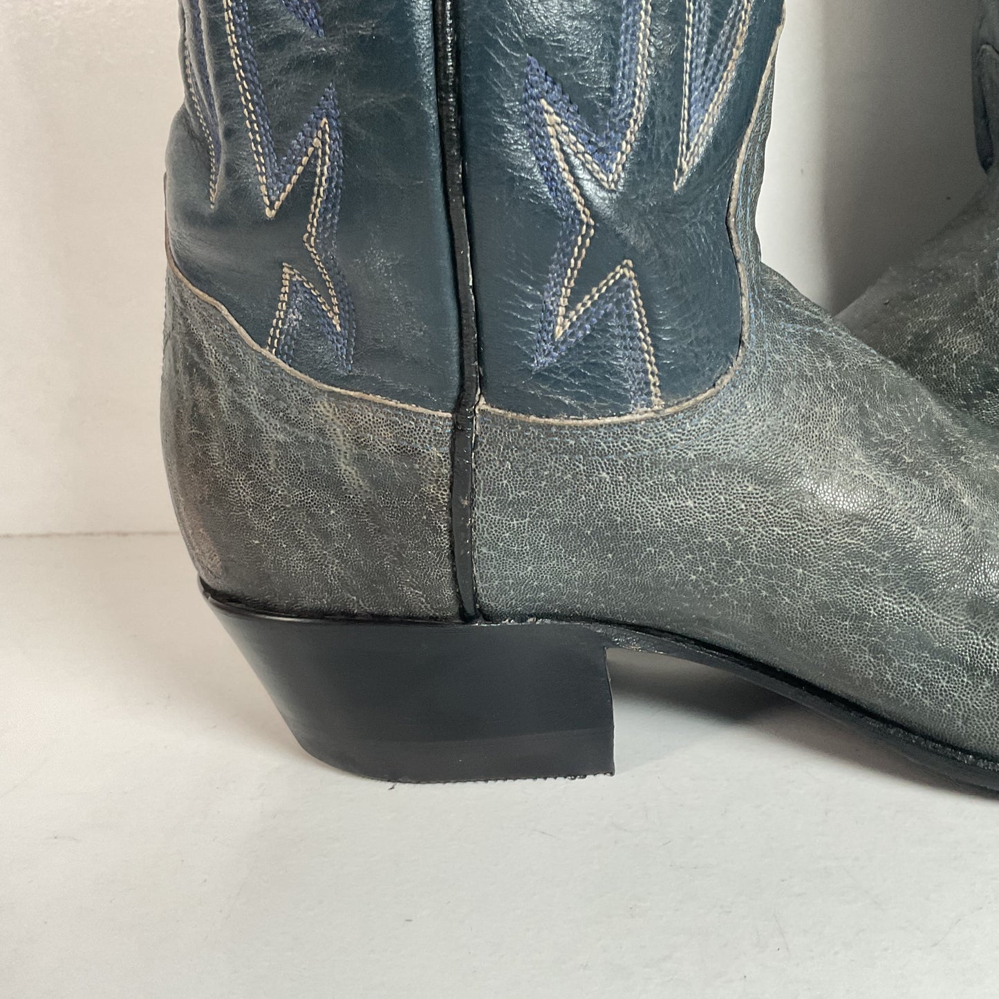 1960s Tony Lama Exotic Elephant Cowgirl Boots Men’s 7 B | Women’s 8 USA Made Gold Label