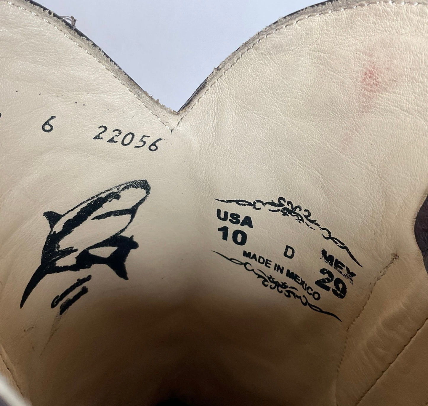 Los Altos Shark Skin Cowboy Boots | Exotic | Brown | Men’s 10 D