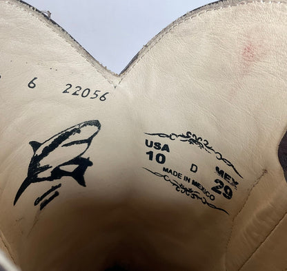 Los Altos Shark Skin Cowboy Boots | Exotic | Brown | Men’s 10 D