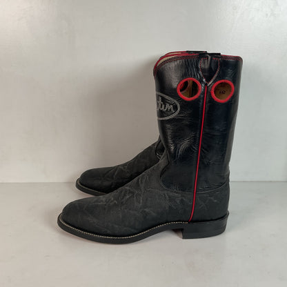 Justin Faux Elephant Print Buckaroo Cowboy Boots Men’s 6.5 D | Women’s 7.5 Punchy Roper USA