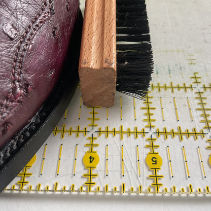 Corral Plum Ostrich Quill Cowgirl Boots 8 M Exotic Triad