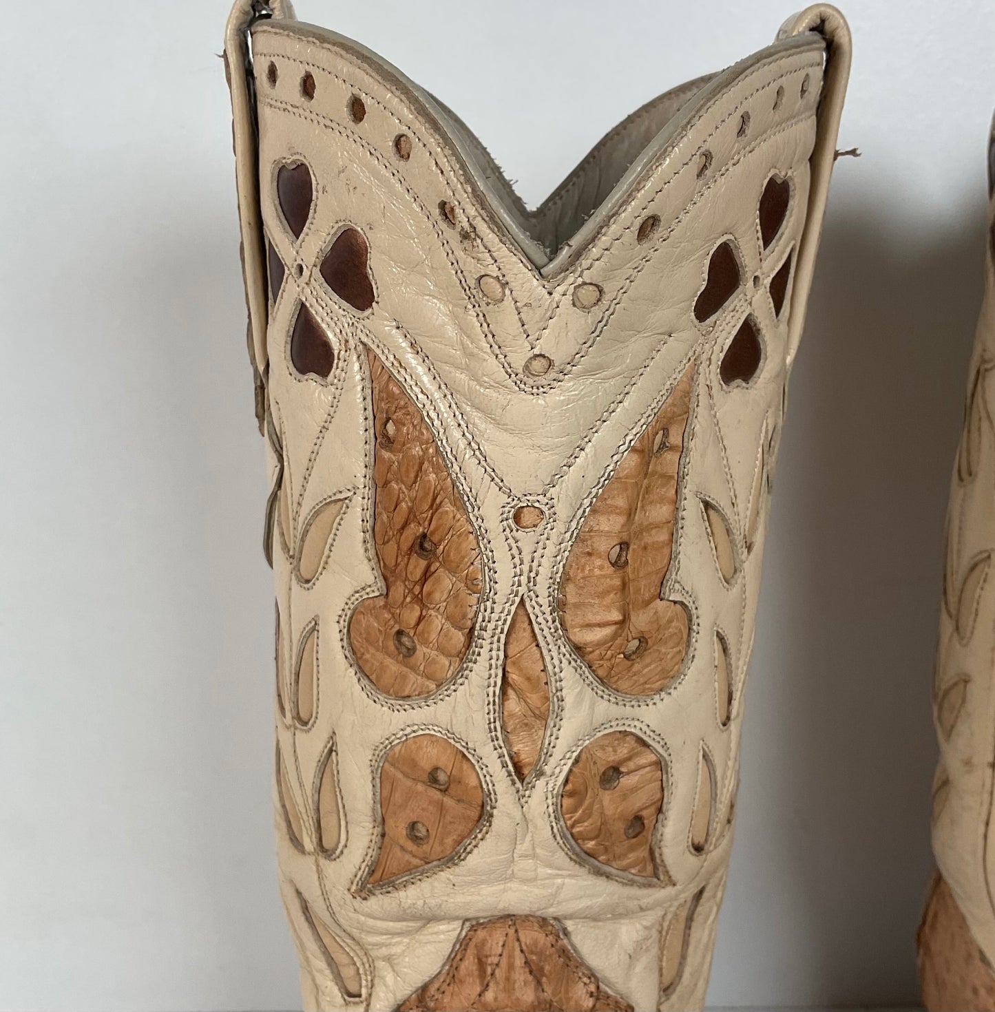 Cuadra Butterfly Cowgirl Boots | Caiman Tail | Tooled Inlays | Women’s 6.5