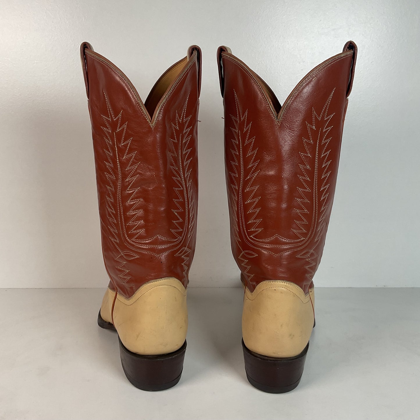 Vintage Tony Lama Urban Cowboy Boots | Teju Lizard Wingtip | Gold Label | 10 D