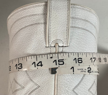 Vintage Justin White Label Cowboy Boots | USA Made | Men’s 9.5 D