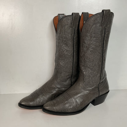 Vintage Nocona Exotic Grey Kangaroo Cowboy Boots 9.5 D USA Red Label Recraft
