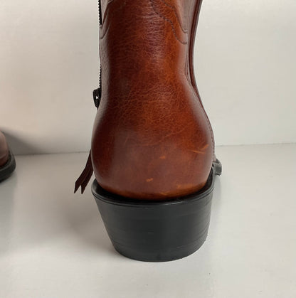 Lucchese Western Side Zip Boots | Ankle | Classics Handmade | 10.5 EE