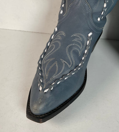 Dan Post Albany Bucklace Cowgirl Boots | Mule Skin | Blue | Women’s 8 M