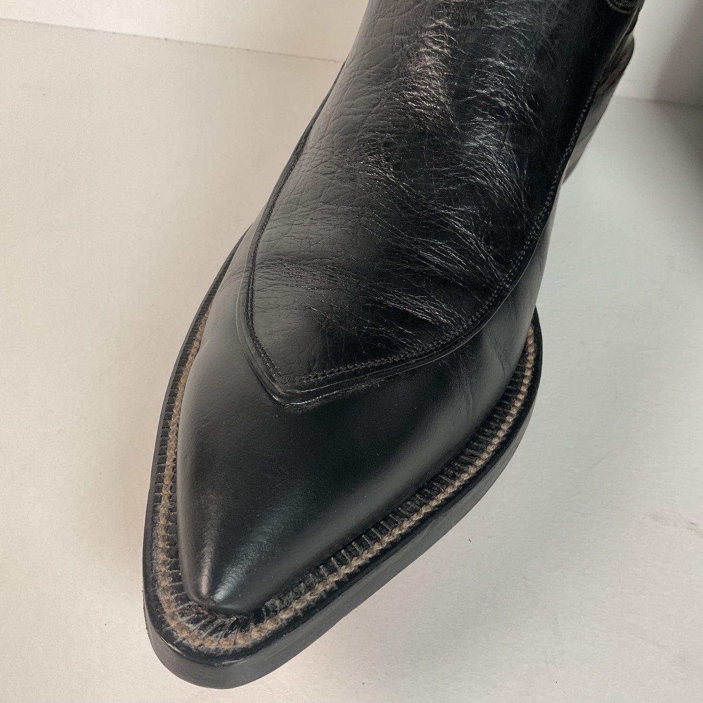 Vintage Justin Algonquin Toe Cowboy Boots | Fort Worth Label | Exotic | 1960s | Men’s 7.5