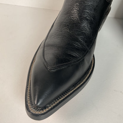 Vintage Justin Algonquin Toe Cowboy Boots | Fort Worth Label | Exotic | 1960s | Men’s 7.5