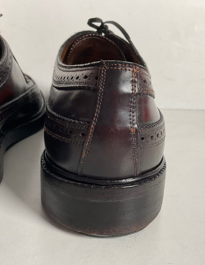 Early Florsheim Imperial Kenmoor Derby Shoes 10 C Shell Cordovan