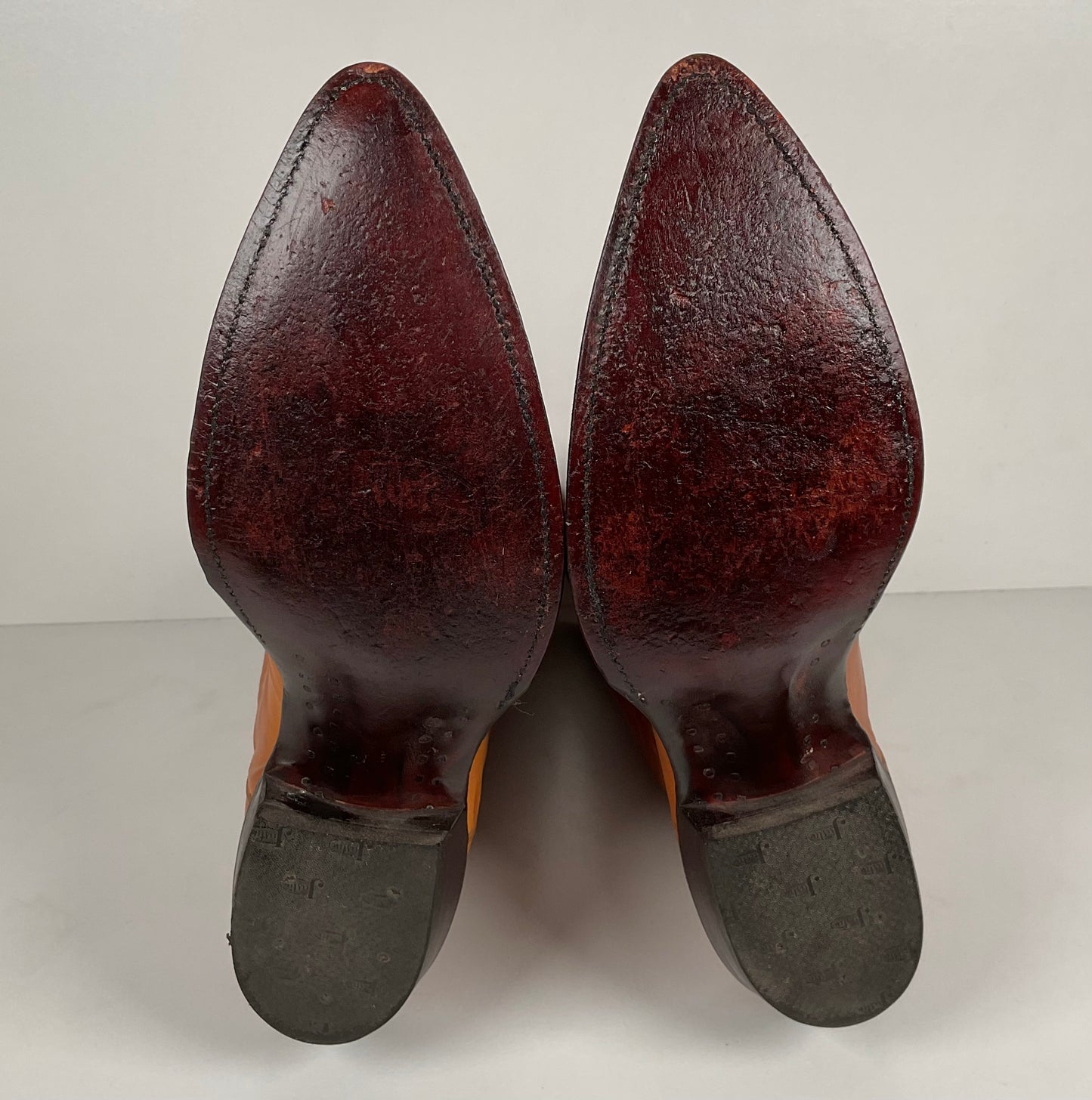 Vintage Justin Calfskin Cowboy Boots | Butterscotch | USA Made | Men’s 10.5 D