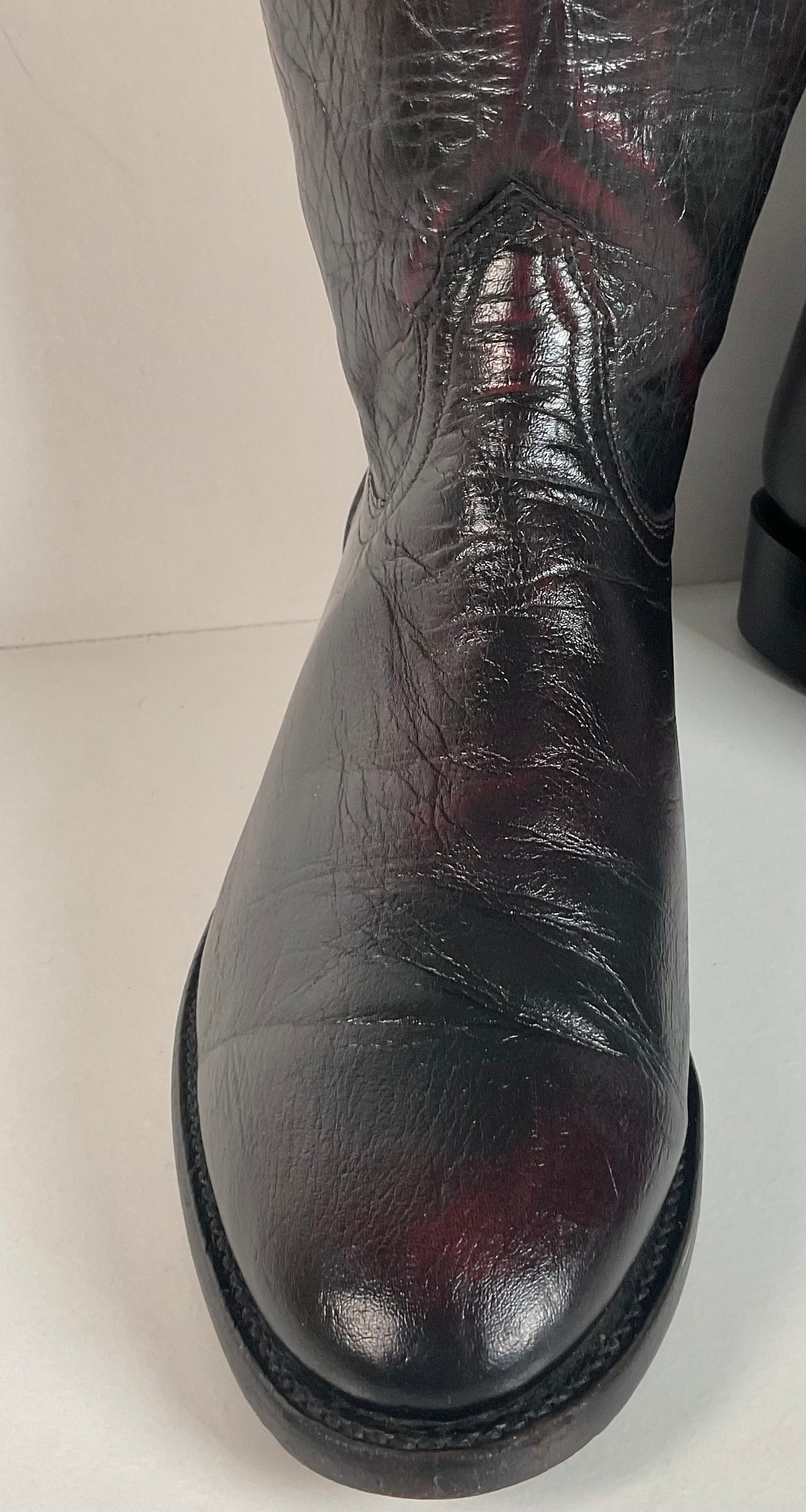 Lucchese 2000 Majestic Roper Boots | Cowboy | Black Cherry | Men’s 8 D