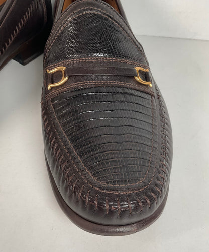David Eden Lizard Loafers | Dark Brown | Men’s 10.5