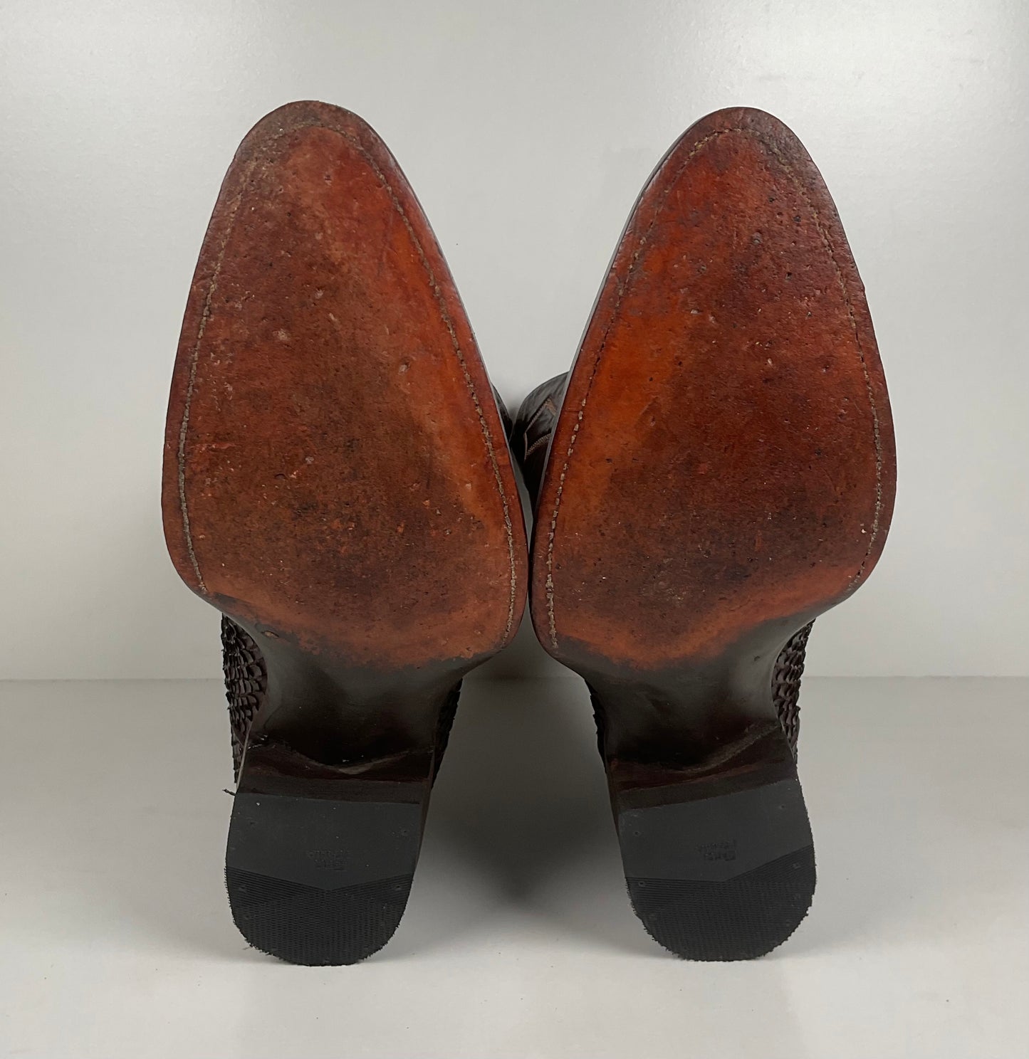 Vintage Anaconda Snakeskin Cowboy Boots | Exotic | Mex 29 | US 11