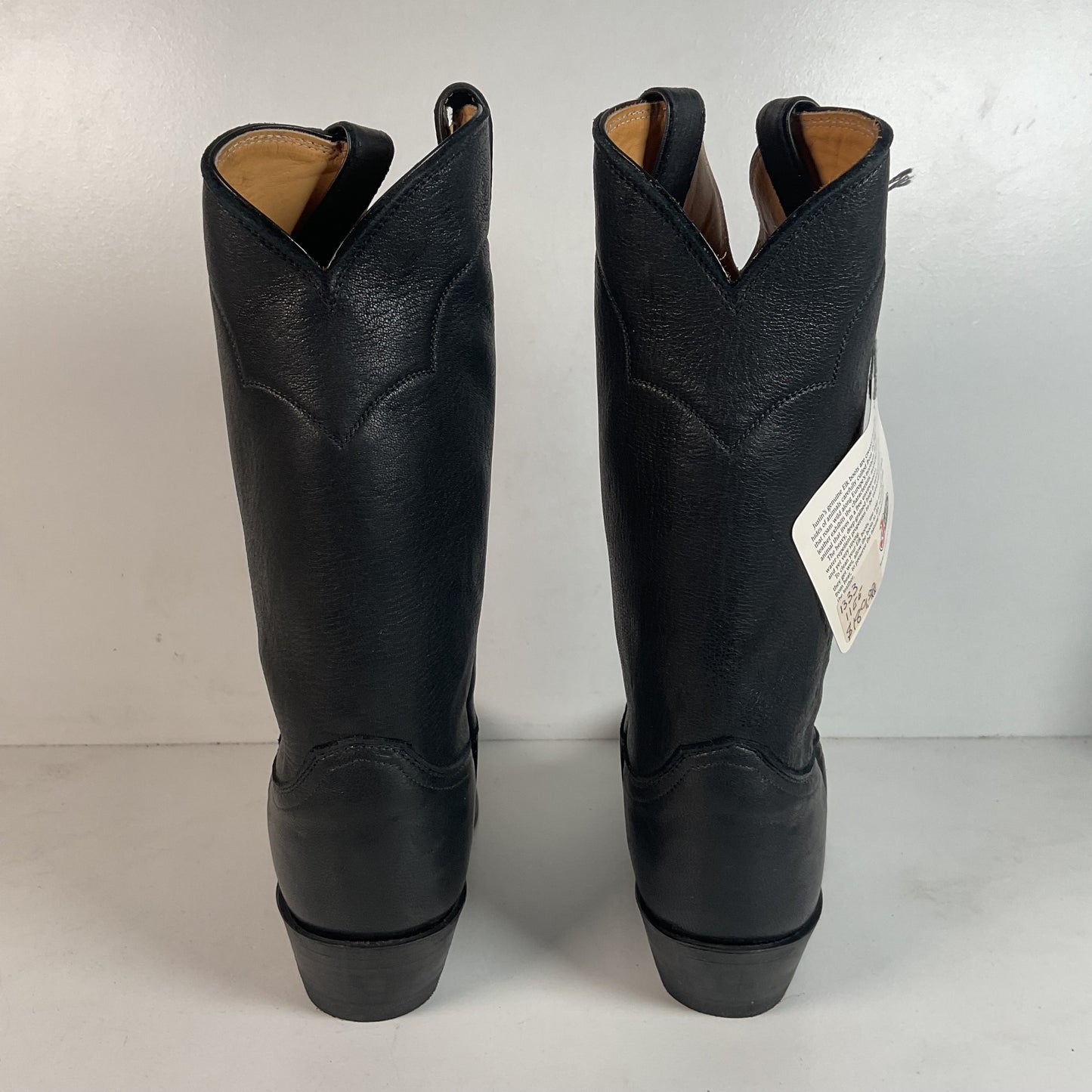 Vintage Justin European Elk Cowboy Boots | USA Made | 11 EE