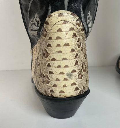 Vintage Code West Viper Snakeskin Cowgirl Boots | Exotic | Women’s 9 M