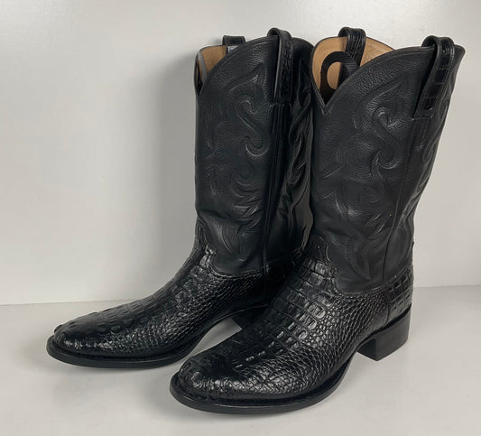 L.M. Easterling American Alligator Cowboy Boots | Hornback | Custom | Men’s 11