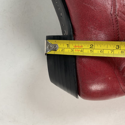 Vintage Panhandle Slim Red Cowgirl Boots 6.5 B Hand Crafted
