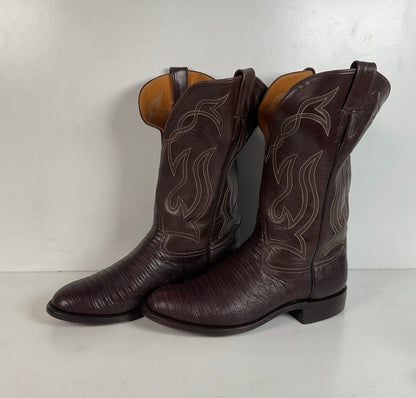 Caboots Lizard Roper Boots 9 E Champion Attitude Custom
