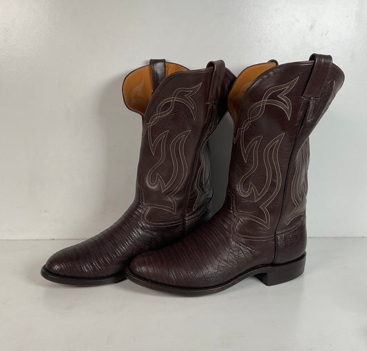 Caboots Lizard Roper Boots 9 E Champion Attitude Custom