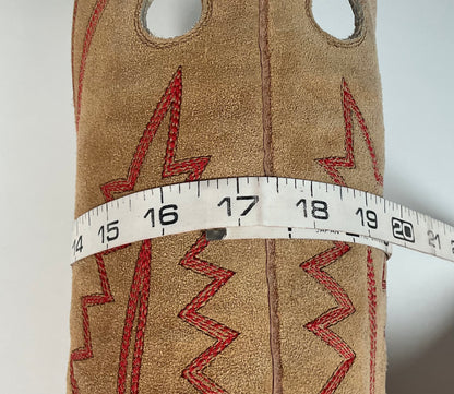 Custom Buckaroo Cowboy Boots | Tall Top | Rough Out Suede Shaft | Men’s 11