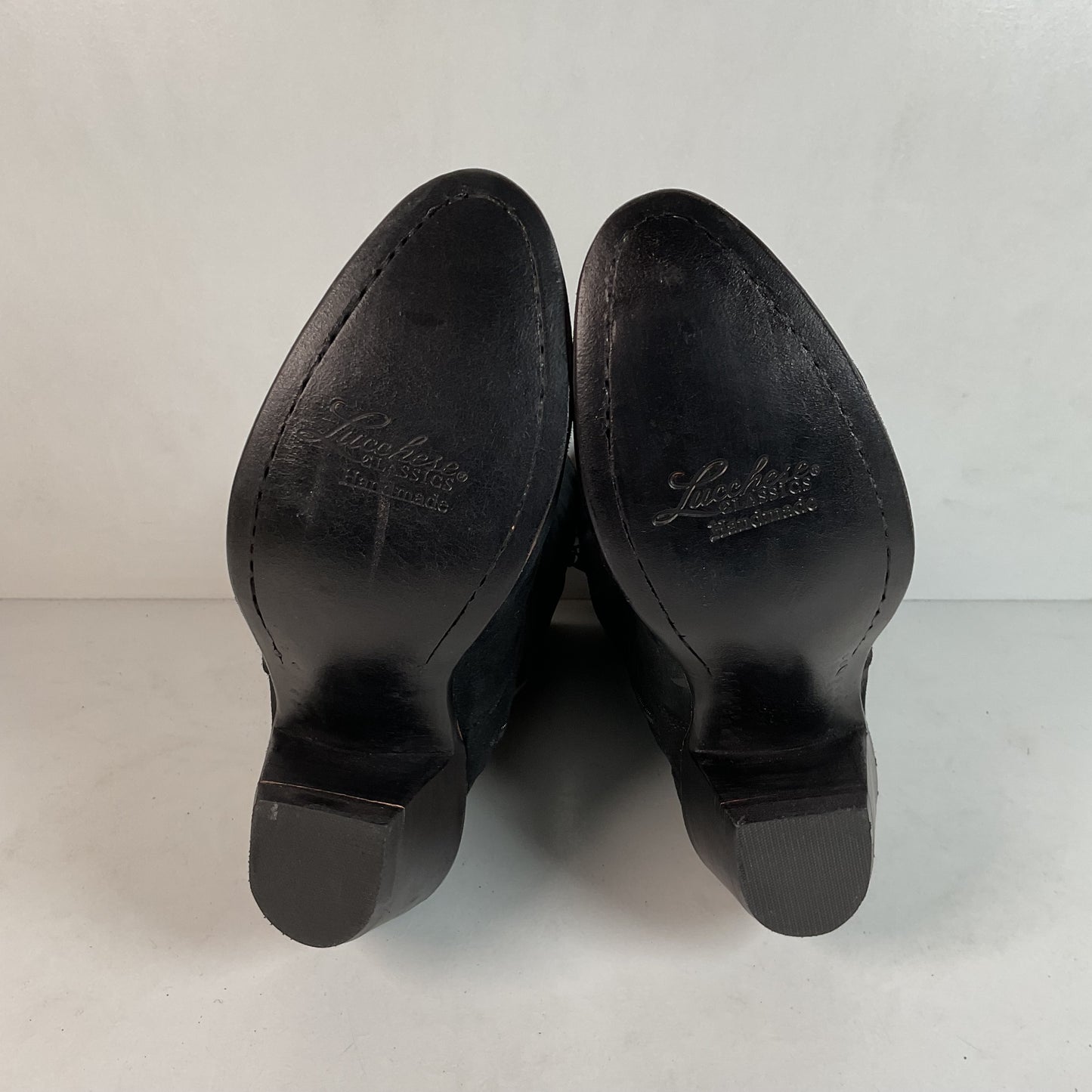 Lucchese Prototype Sock Booties 8 B Nubuck Suede Classics Handmade