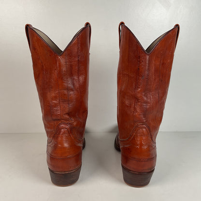 Full Eel Skin Cowboy Boots | Lee Shoes Custom | Exotic | Men’s 11