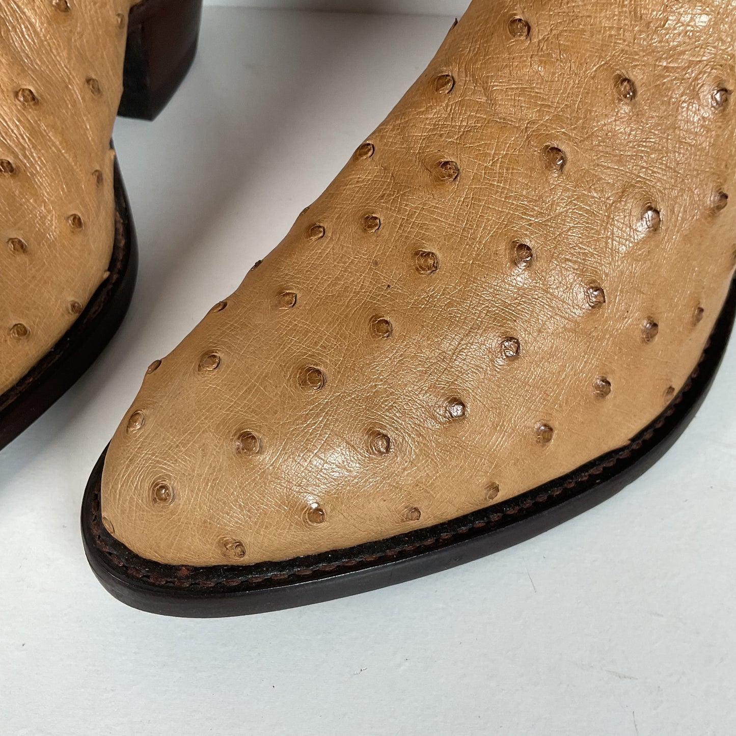 Tony Lama Full Quill Ostrich Cowboy Boots | USA Made | Men’s 6 EE | Women’s 7