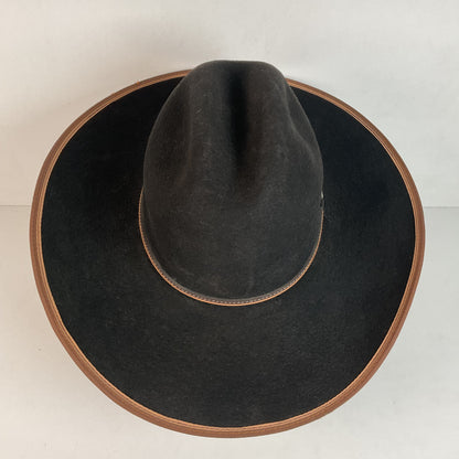 Vintage Stetson Cowboy Hat Black Felt XXX USA Made