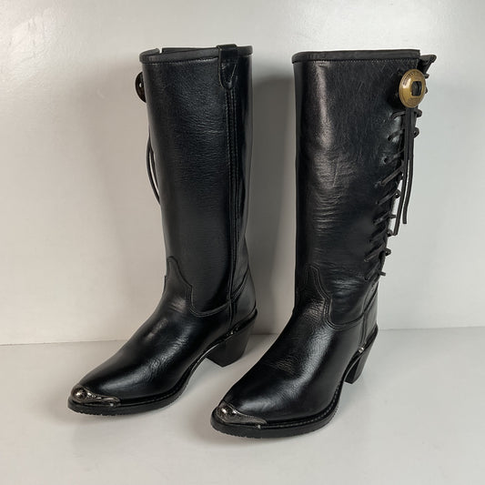 Vintage Harley Davidson Motorcycle Boots | Western Concho | Women’s 8.5 M