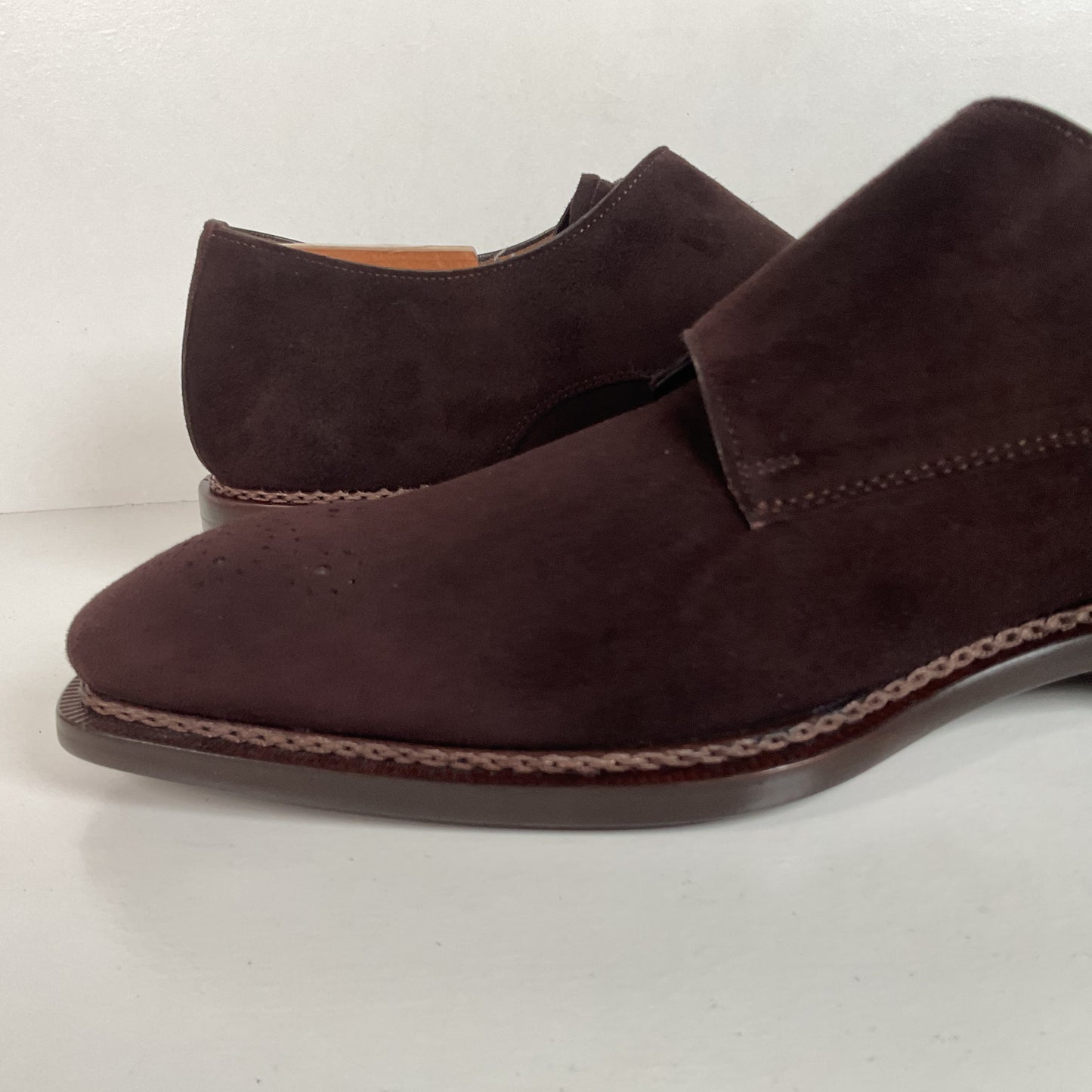 Mezlan Double Monk Strap Shoes | Custom | Nubuck Suede | Brown | Men’s 10.5 M