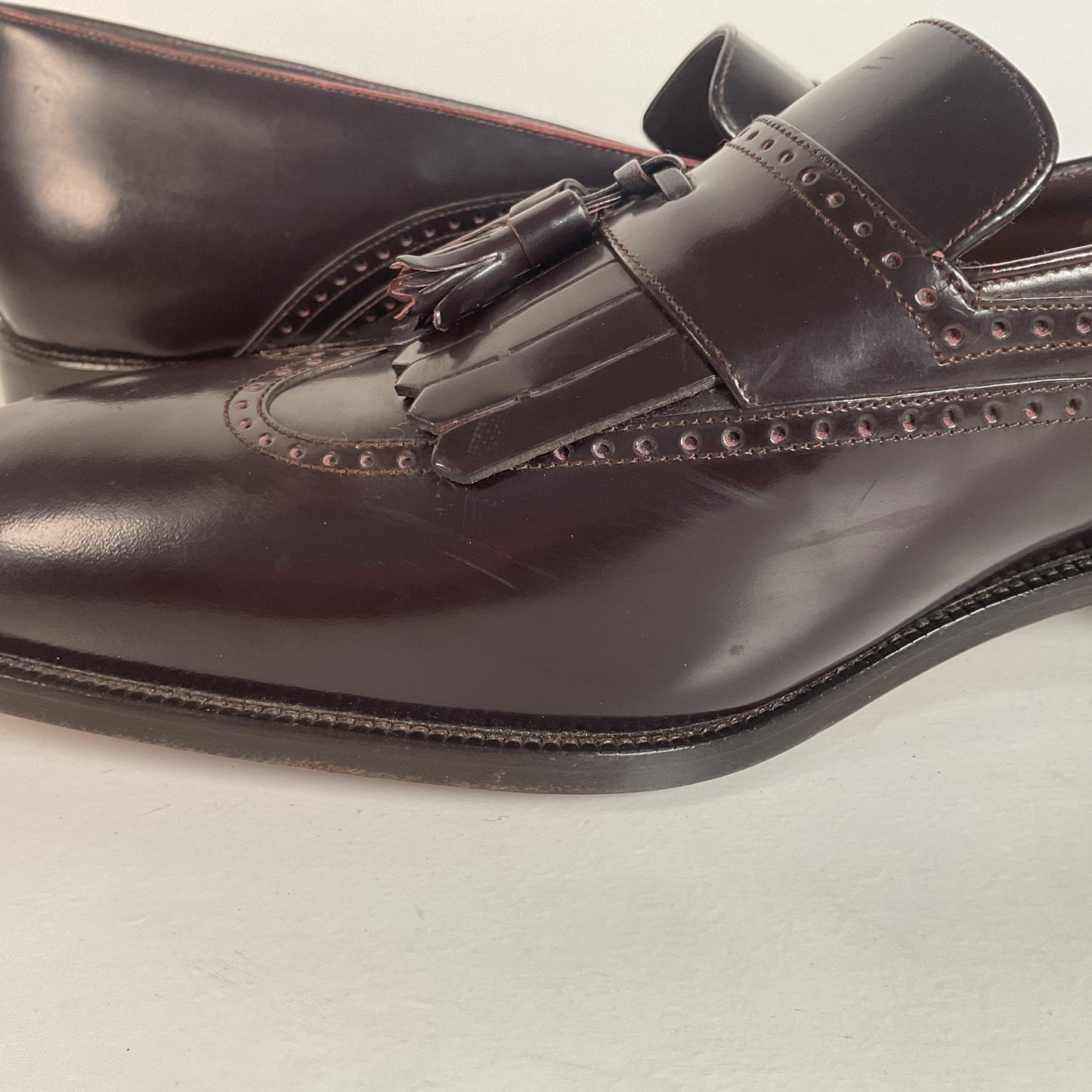 Bally Tassel Loafers | Burgundy Patent | Men’s 15