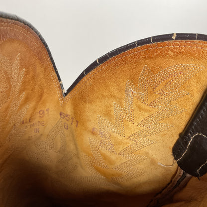 Vintage Dan Post Teju Lizard Cowboy Boots | Natural Cut | USA Made | Men’s 8.5 B