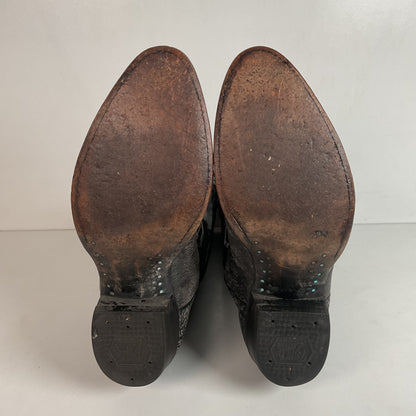 (2) Pairs Of Tony Lama Shoulder Cowboy Boots 8.5 D Style 6252 & 6250