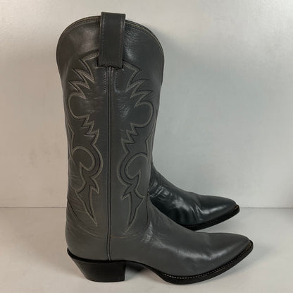Remington Custom Cowboy Boots | USA Made | Grey | Men’s 8.5 B | Women’s 9.5