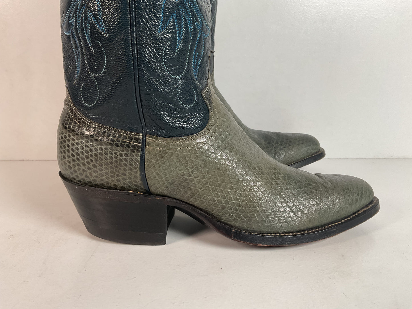Vintage Justin Lizard Cowgirl Boots | USA Made | Women’s 6.5 B