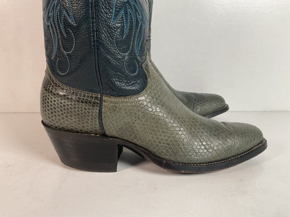 Vintage Justin Lizard Cowgirl Boots | USA Made | Women’s 6.5 B