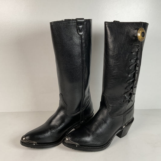 Vintage Harley Davidson Concho Cowgirl Boots | USA Made | Women’s 8.5 M