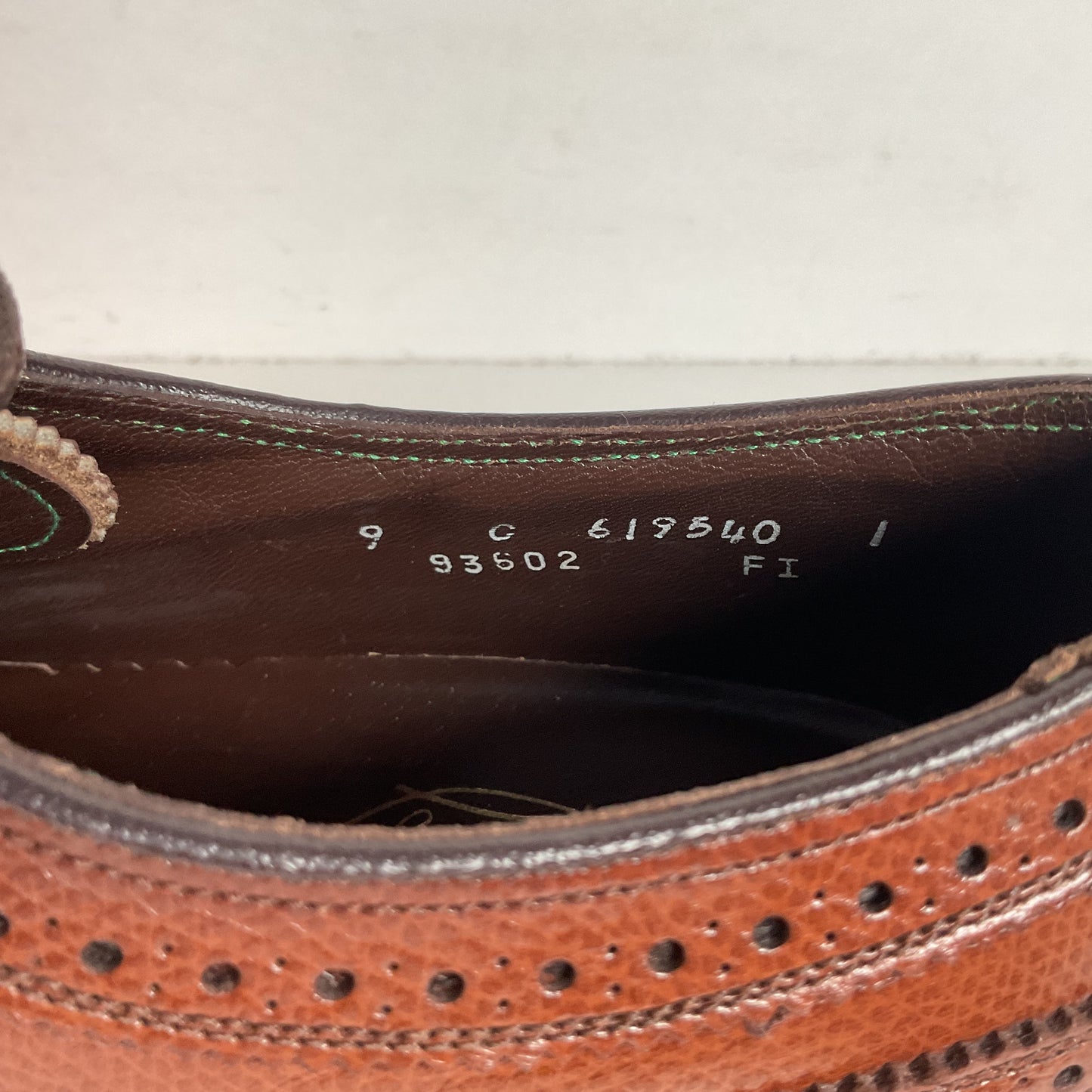 Vintage Florsheim Imperial Longwing Derby Loafers | V-Cleat | 93602 | Narrow | Men’s 9 C