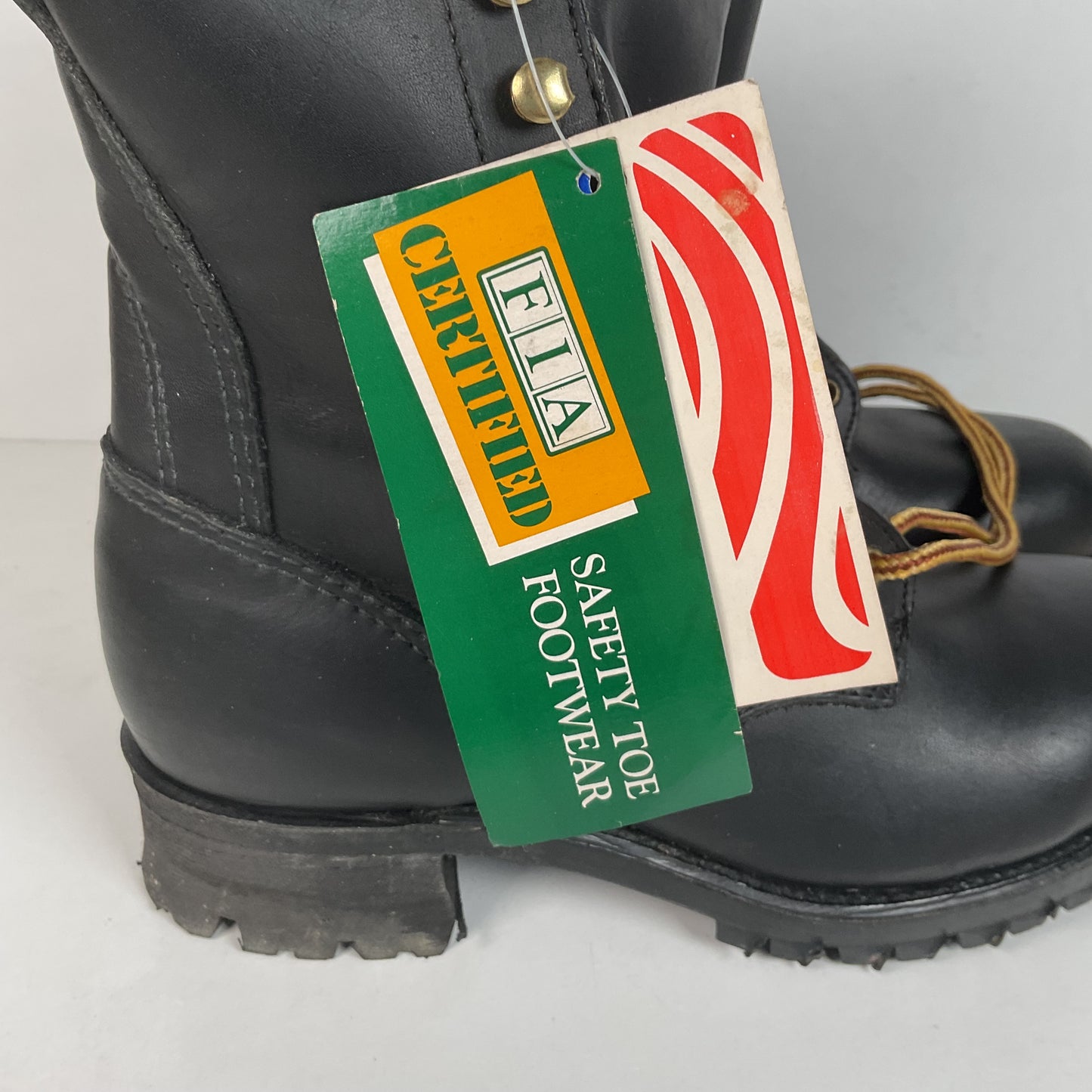 Vintage Steel Toe Logger Boots | USA Made | 1970s-1980s | Men’s 7.5 E