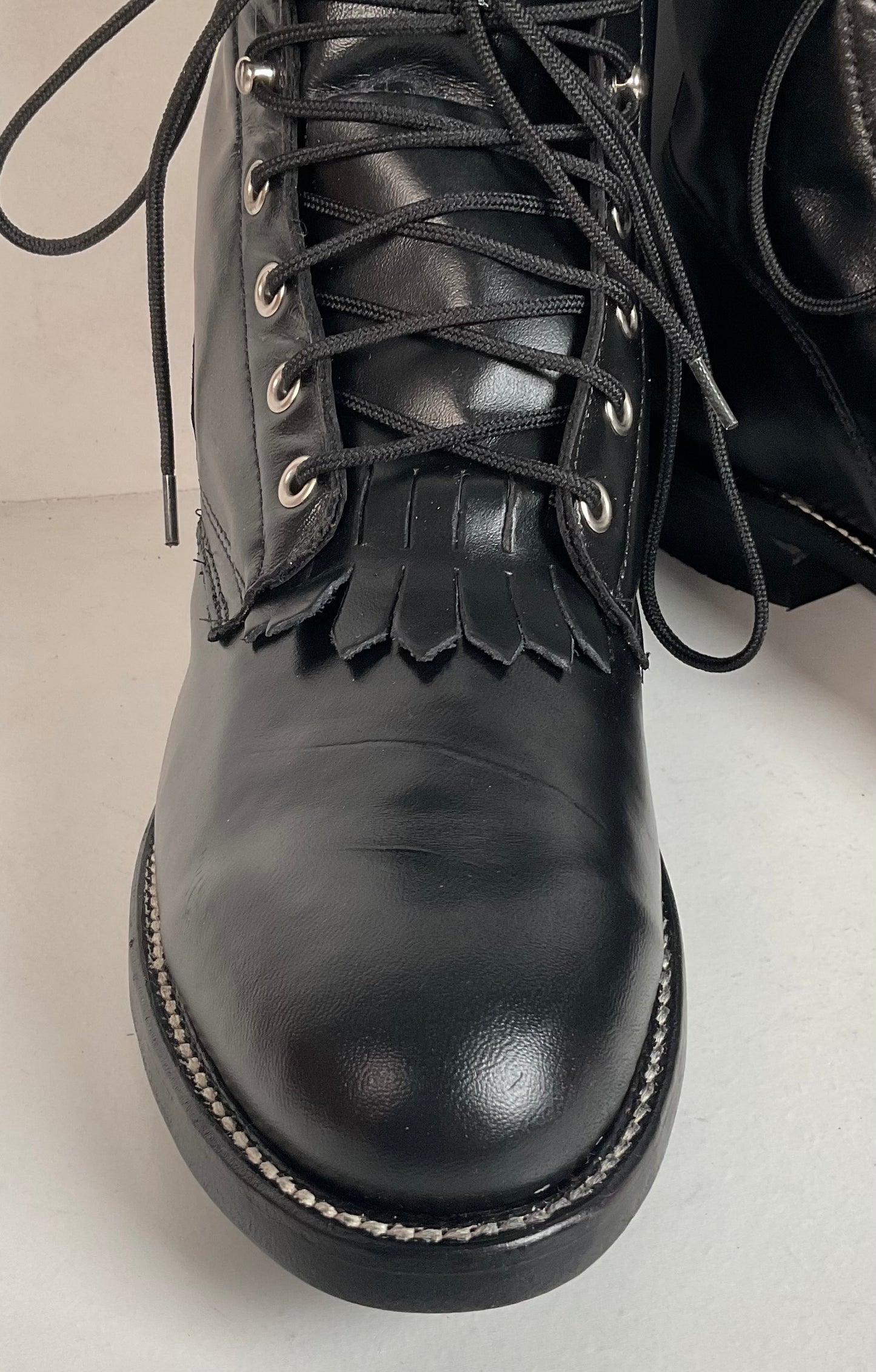 Vintage J. Chisholm Kiltie Packer Boots Men’s 8 D | Women’s 9 USA Made Lace Up