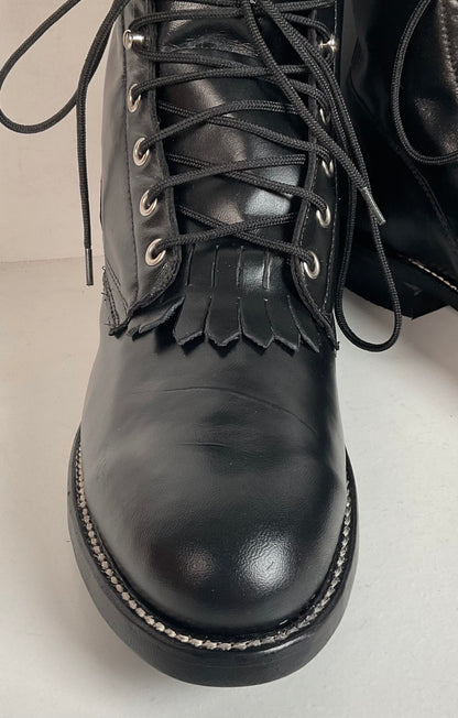 Vintage J. Chisholm Kiltie Packer Boots Men’s 8 D | Women’s 9 USA Made Lace Up