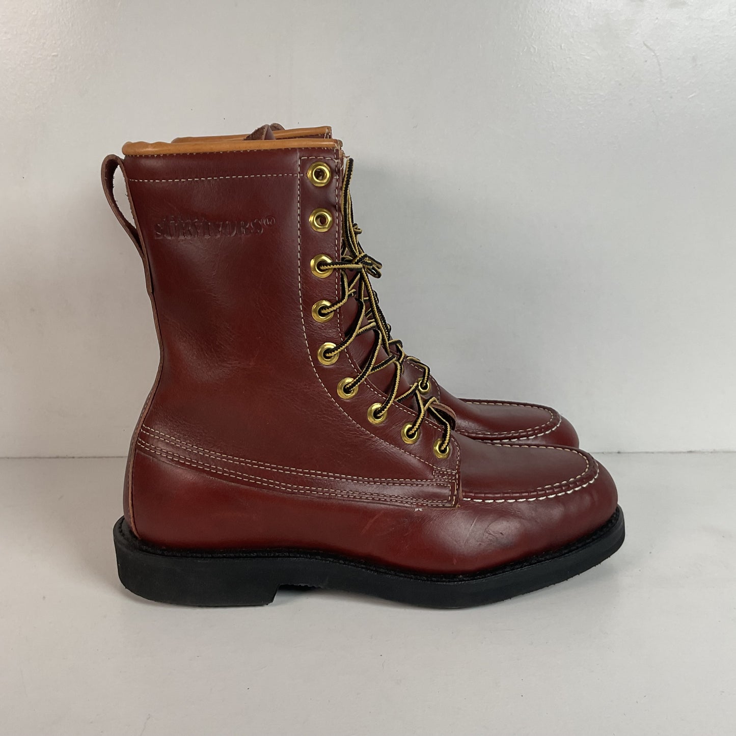 Vintage Herman Survivors’ Moc Toe Boots | USA Made | Men’s 7 | Women’s 8